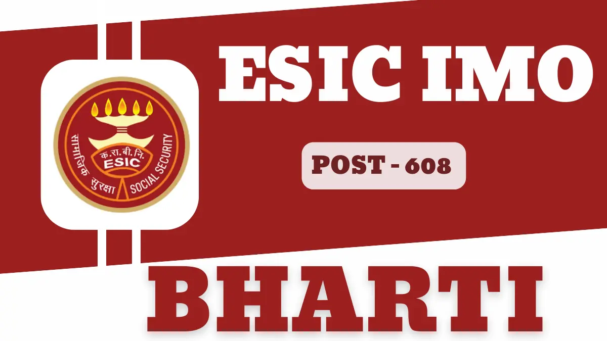 ESIC IMO Bharti 2025