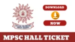 MPSC Hall ticket 2025