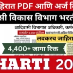 Adivasi vikas vibhag bharti 2025